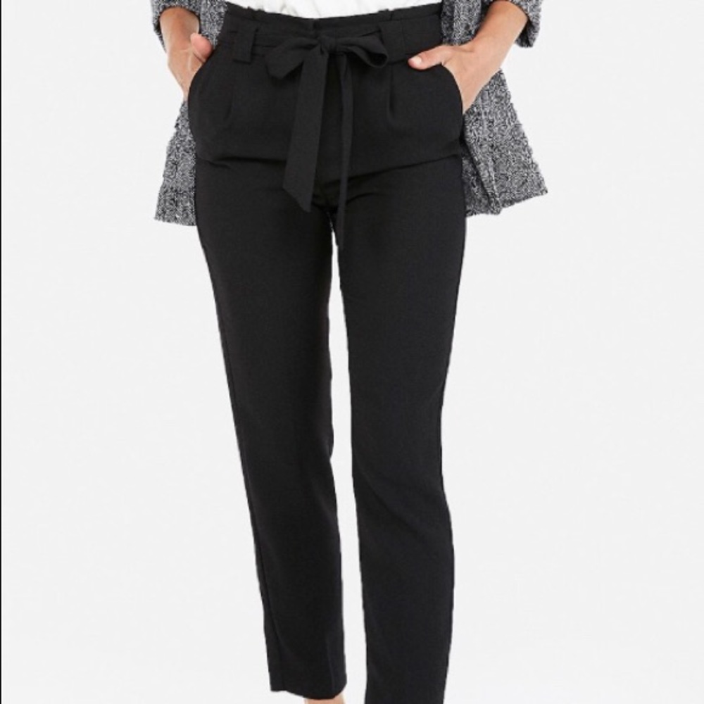 EUC EXPRESS 6R high waisted belted skinny fit pant